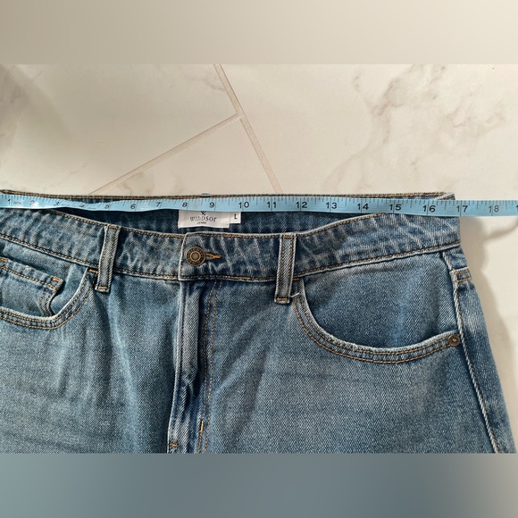 Open thigh denim maxi skirt - Picture 6 of 6